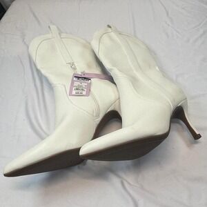 Wild Fable - Women's Bryce Heeled Western Cowboy Boots with Mem White Size 10